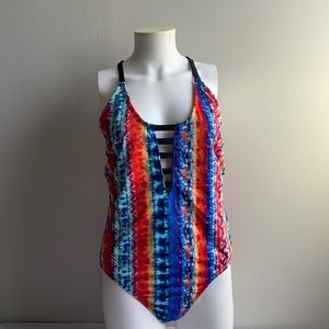 Brightly Coloured Swimsuit 1X